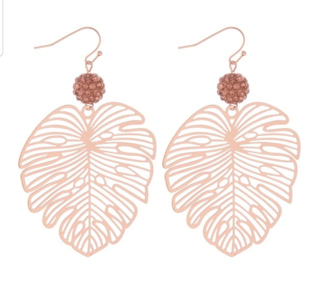Palm Leaf Earrings