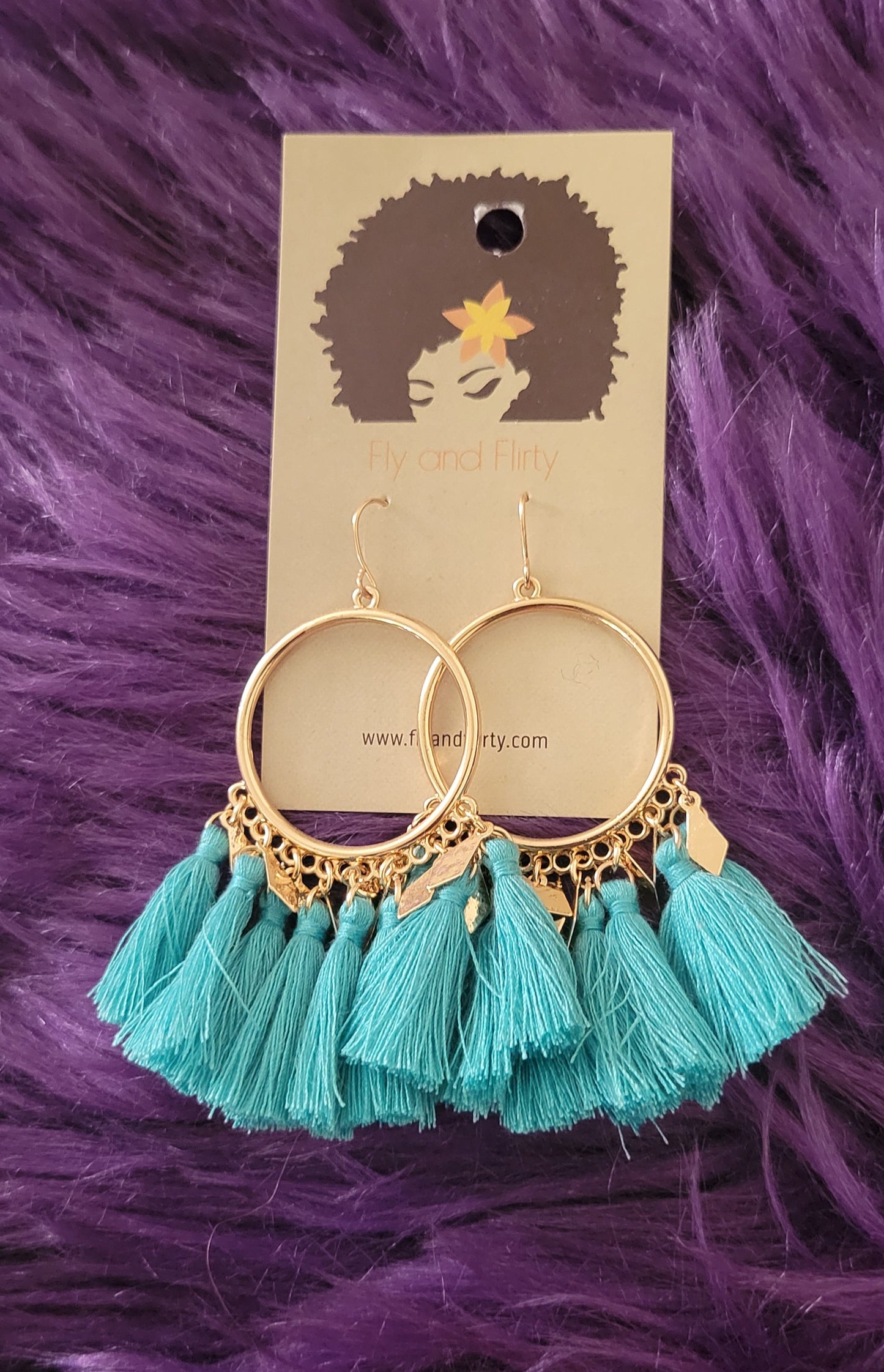 Cotton Tassel Boho Style Earrings