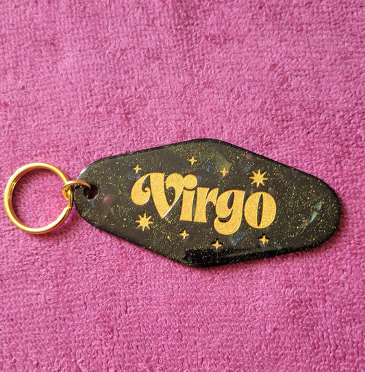 Virgo Motel Style Keychain