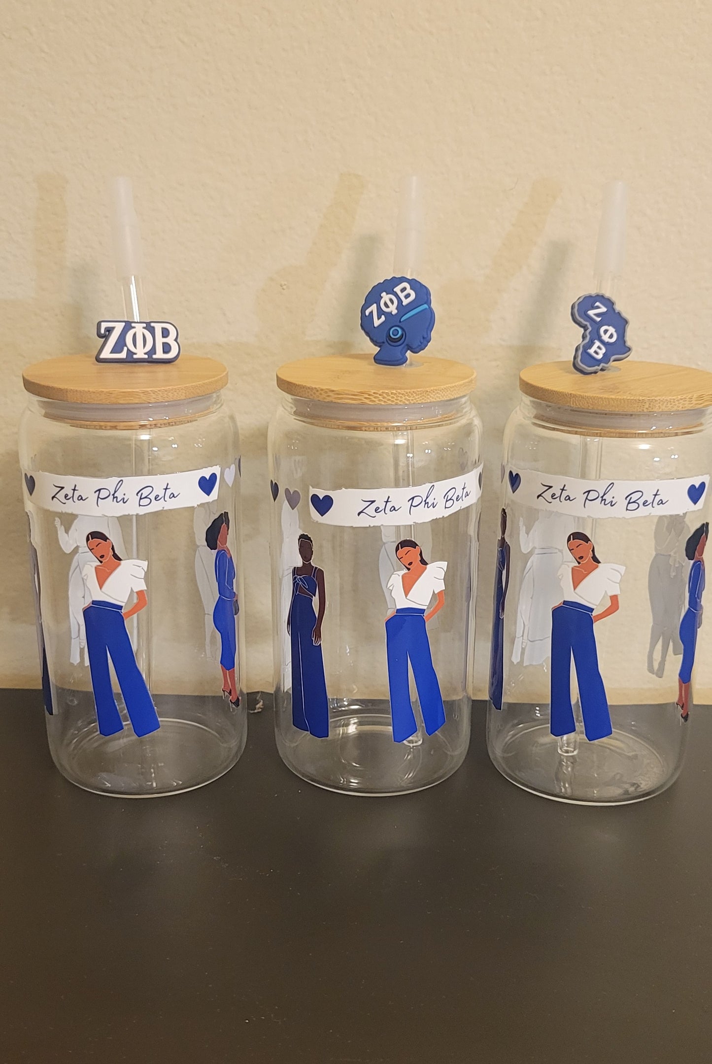 Zeta Phi Beta Glass