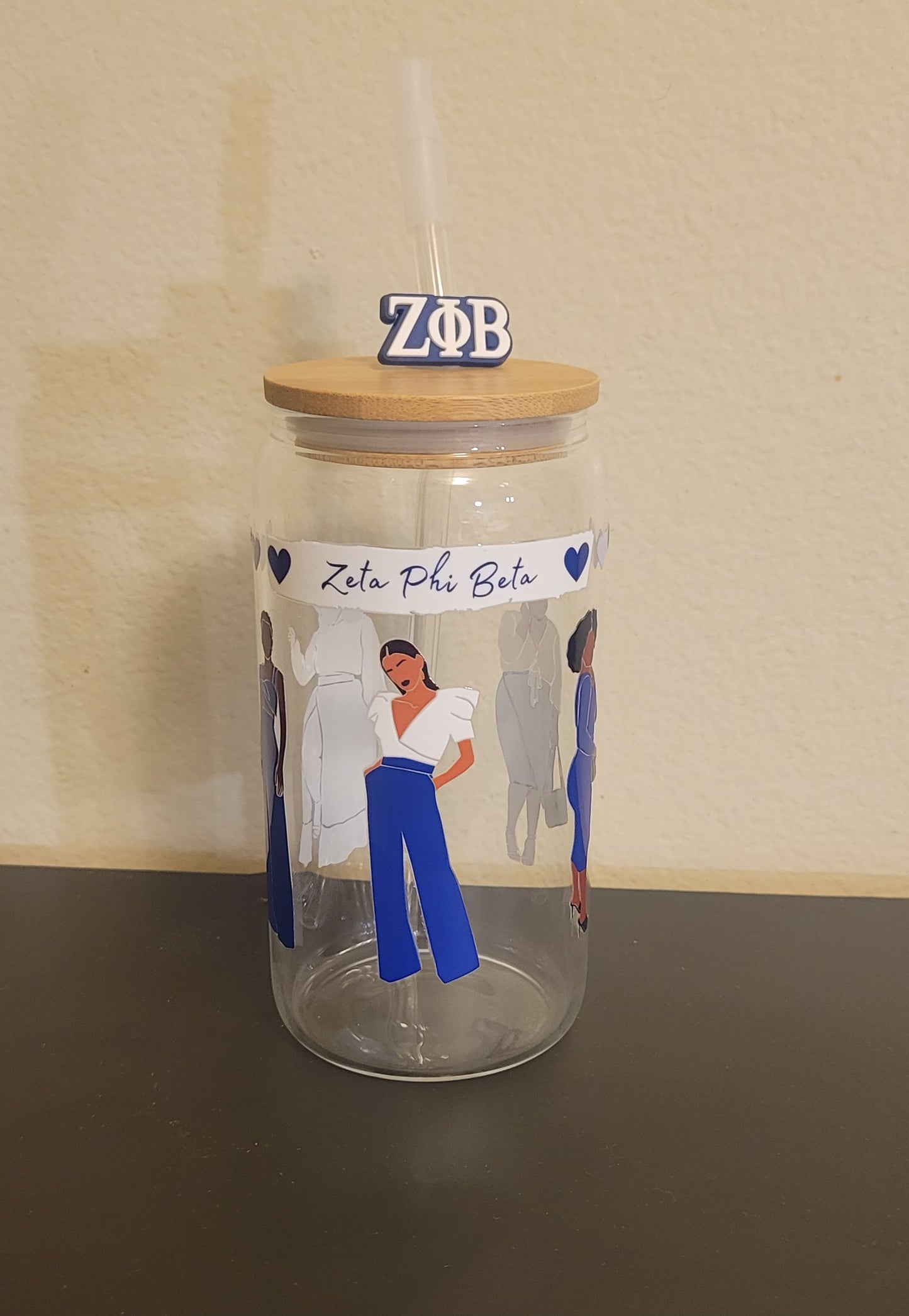 Zeta Phi Beta Glass