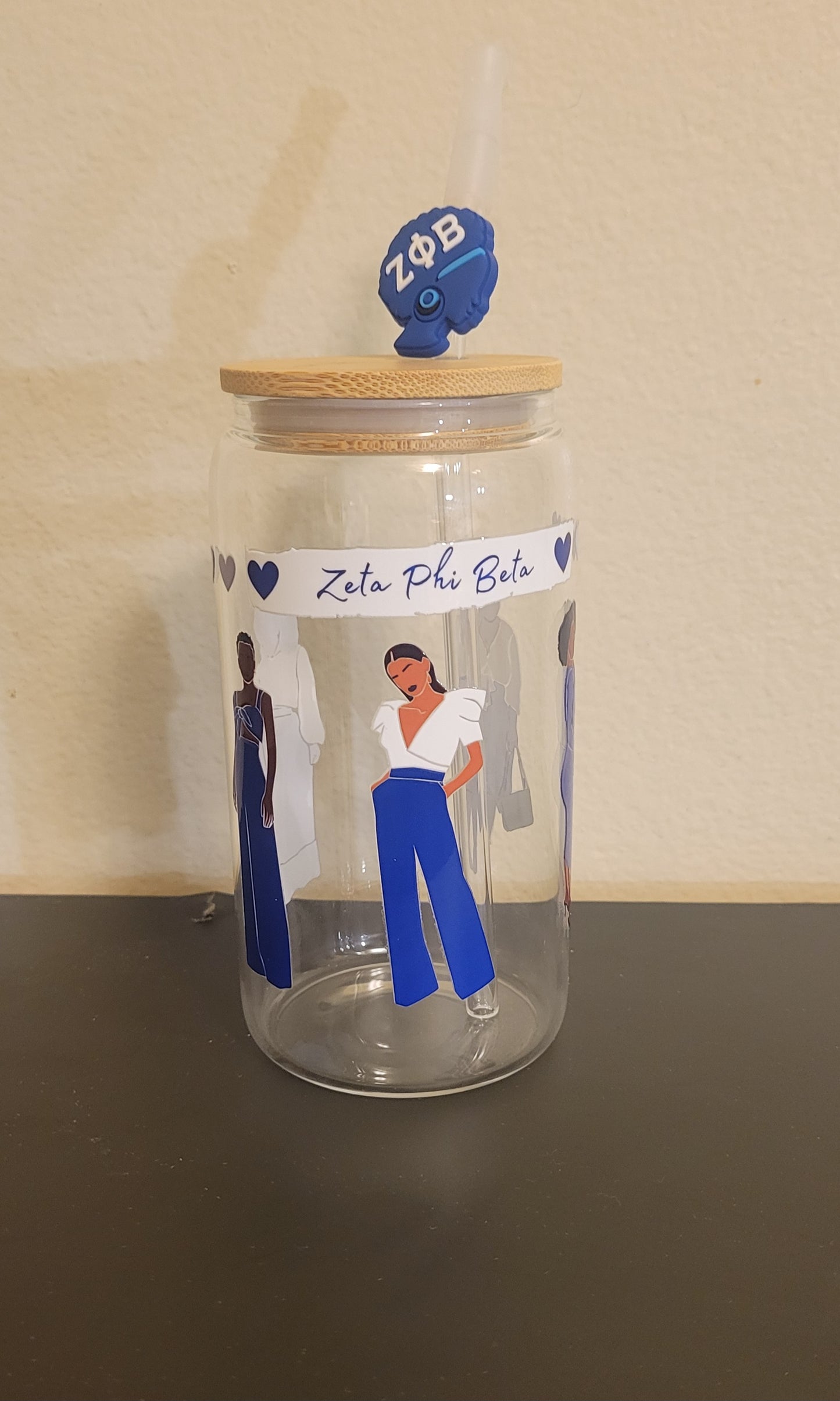 Zeta Phi Beta Glass