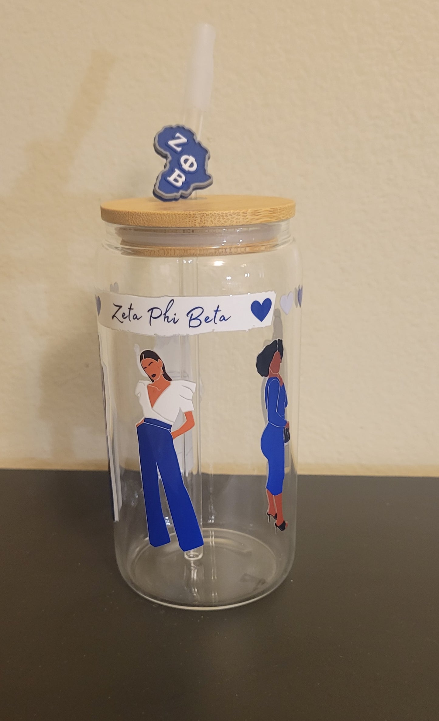 Zeta Phi Beta Glass