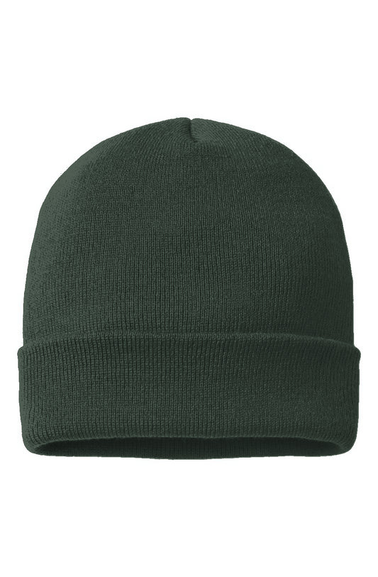 Forest Green Cuffed Beanie