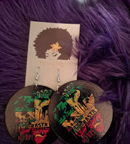 Rasta Power Earrings