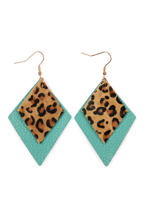 Tamed Animal Faux Leather Earrings